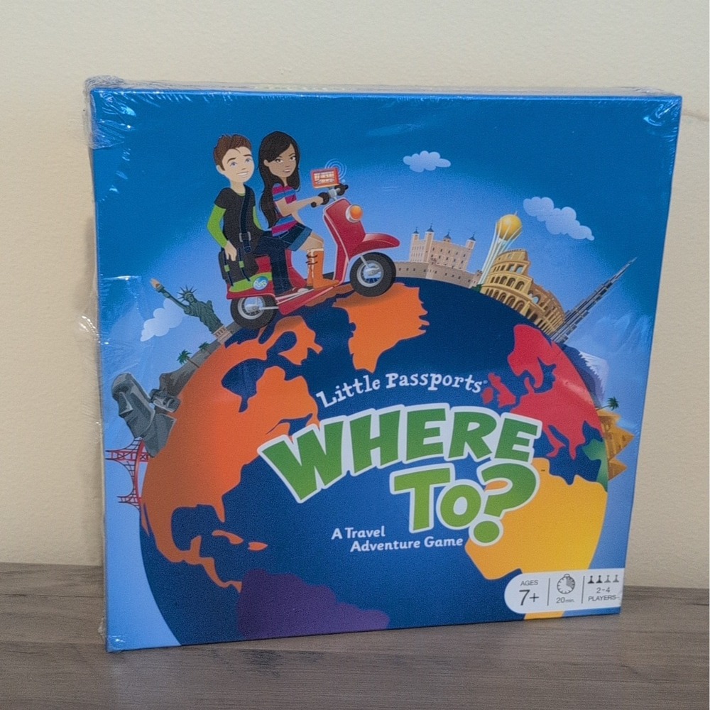 Little Passports Where To? Travel Board Game, 2-4 Players, Ages 7+, 2019